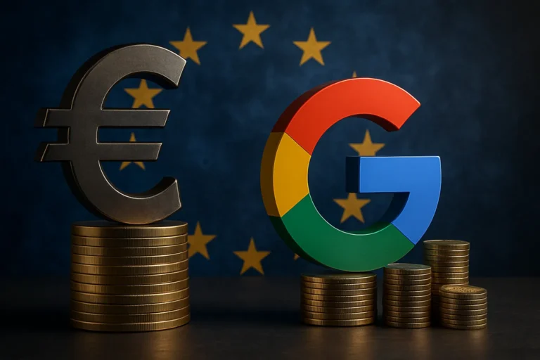 La unión europea multa a Google con 3.000 millones por su ley antimonopolio.