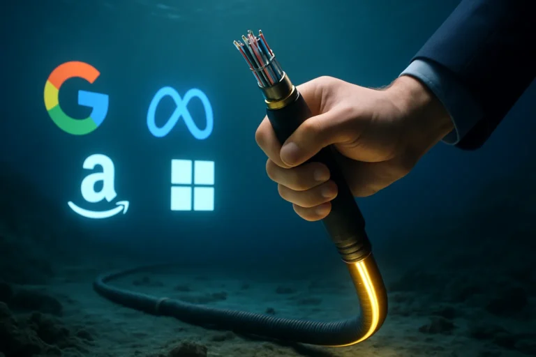 Los cables de fibra submarinos ahora son controlados por las grandes tecnológicas