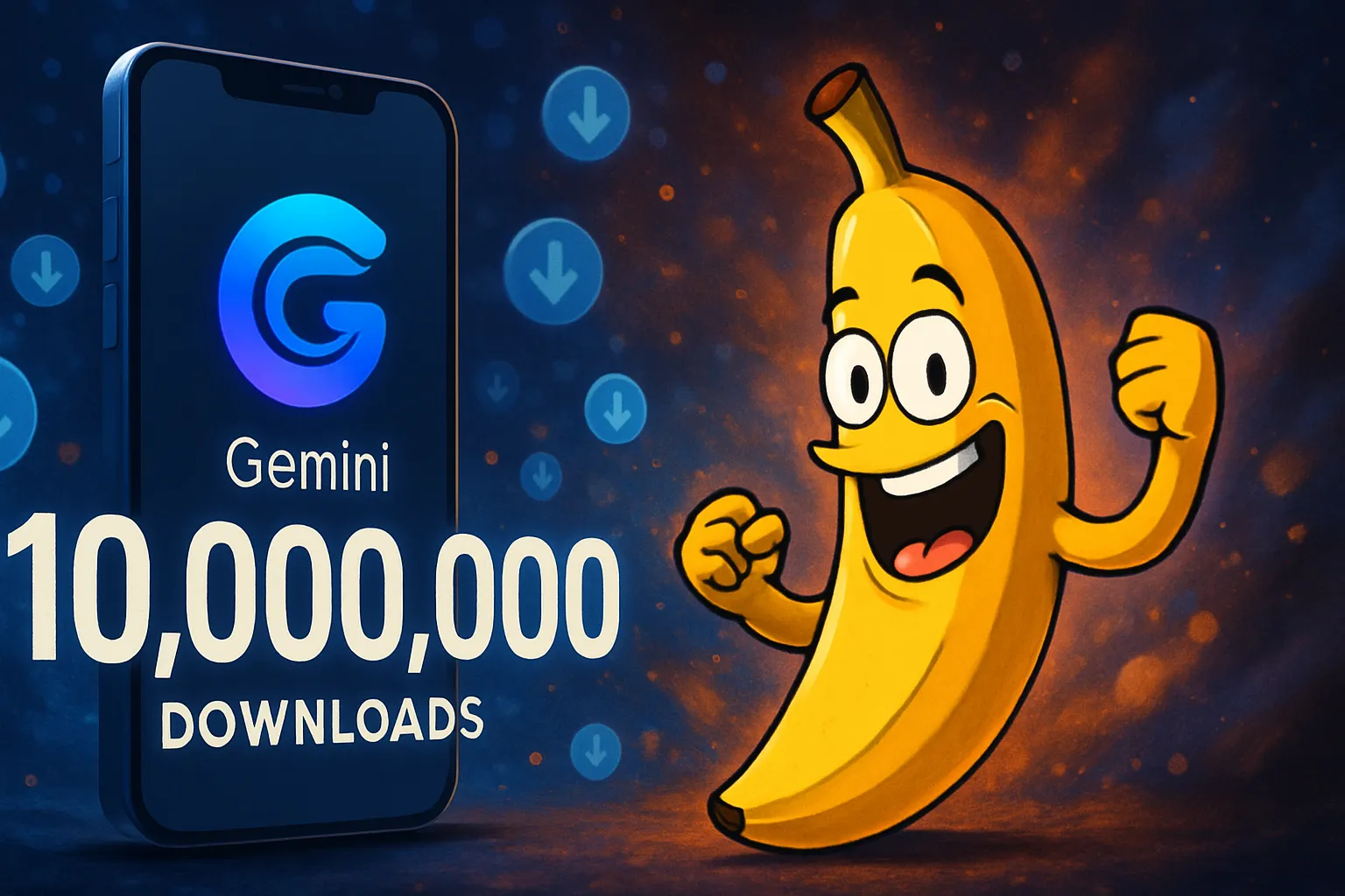 Más de 10 millones de descargas de Gemini por la culpa de Nano Banana