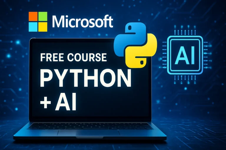 Microsoft publica un curso de Python más IA Gratis Online