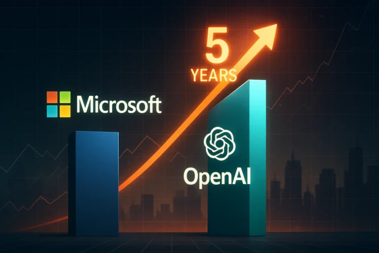 OpenAI busca igualar las ganancias de Microsoft en solo 5 años