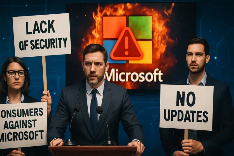 Organizaciones de consumidores plantan cara a Microsoft y denuncian la falta de seguridad ante la falta de actualizaciones