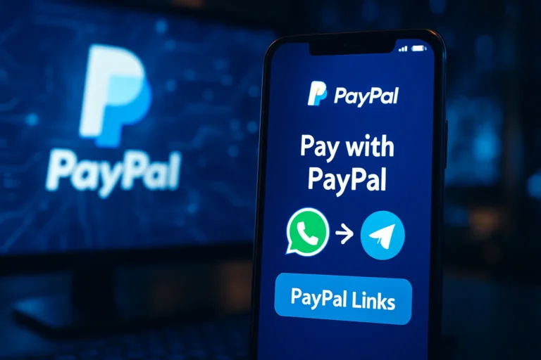 PayPal ha anunciado el lanzamiento de PayPal links, paga por whatsapp o telegram