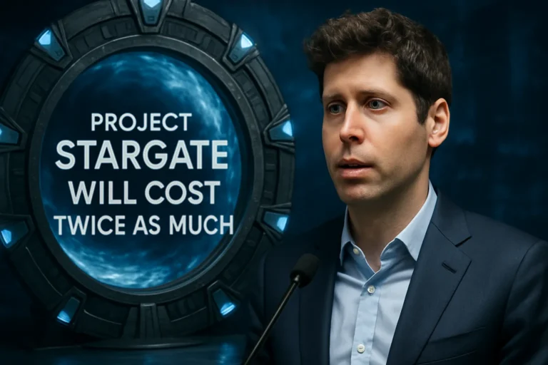 Sam Altman dice que el proyecto Stargate costará el doble de lo esperado