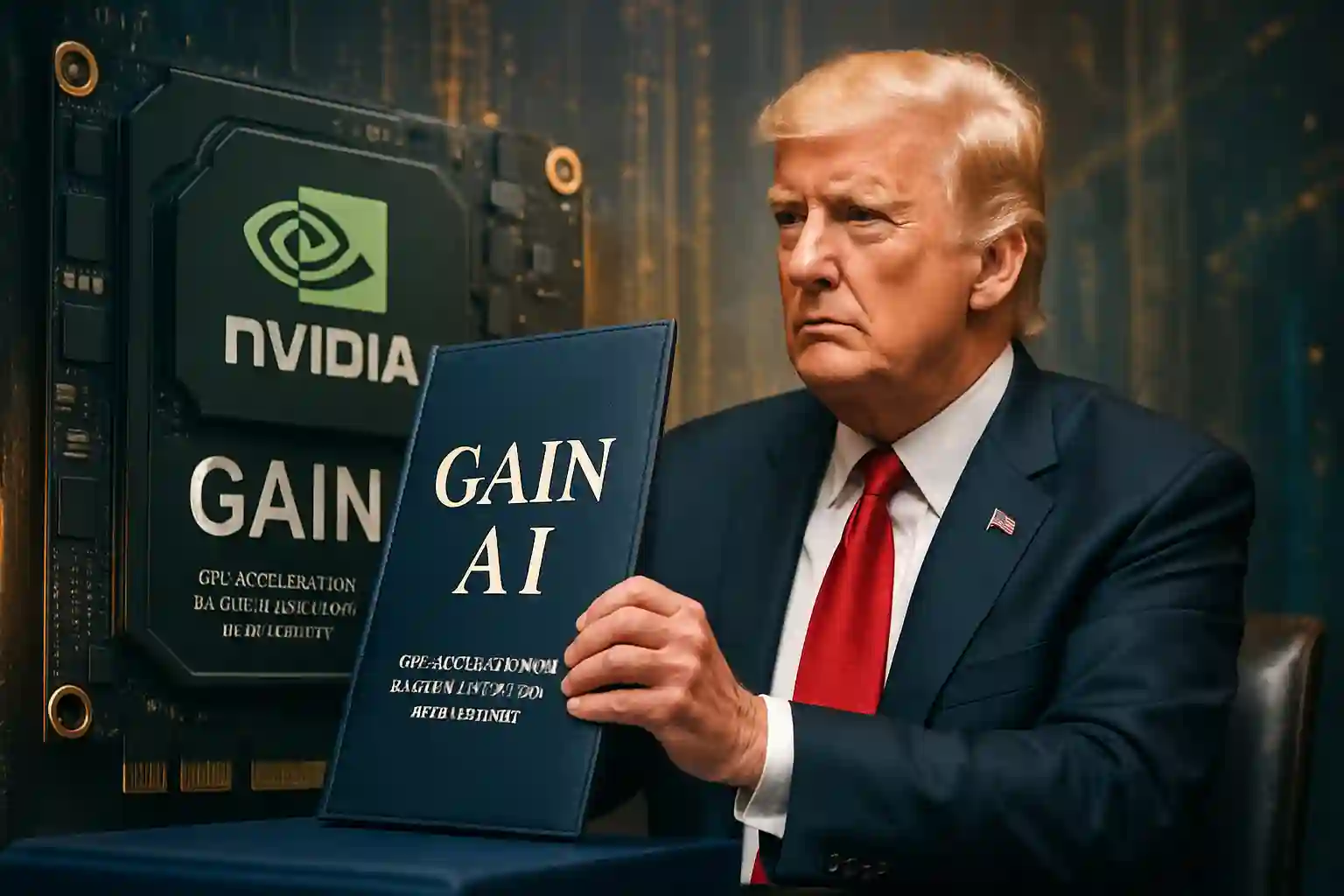 Trump lanza la ley Gain AI para poner forzar a Nvidia a dar máxima prioridad a USA