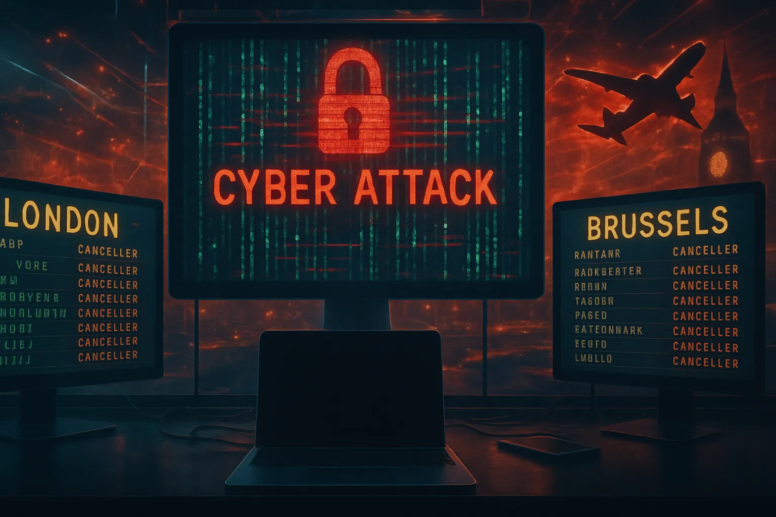 Un ciber ataque colapsa los aeropuertos de Londres y Bruselas