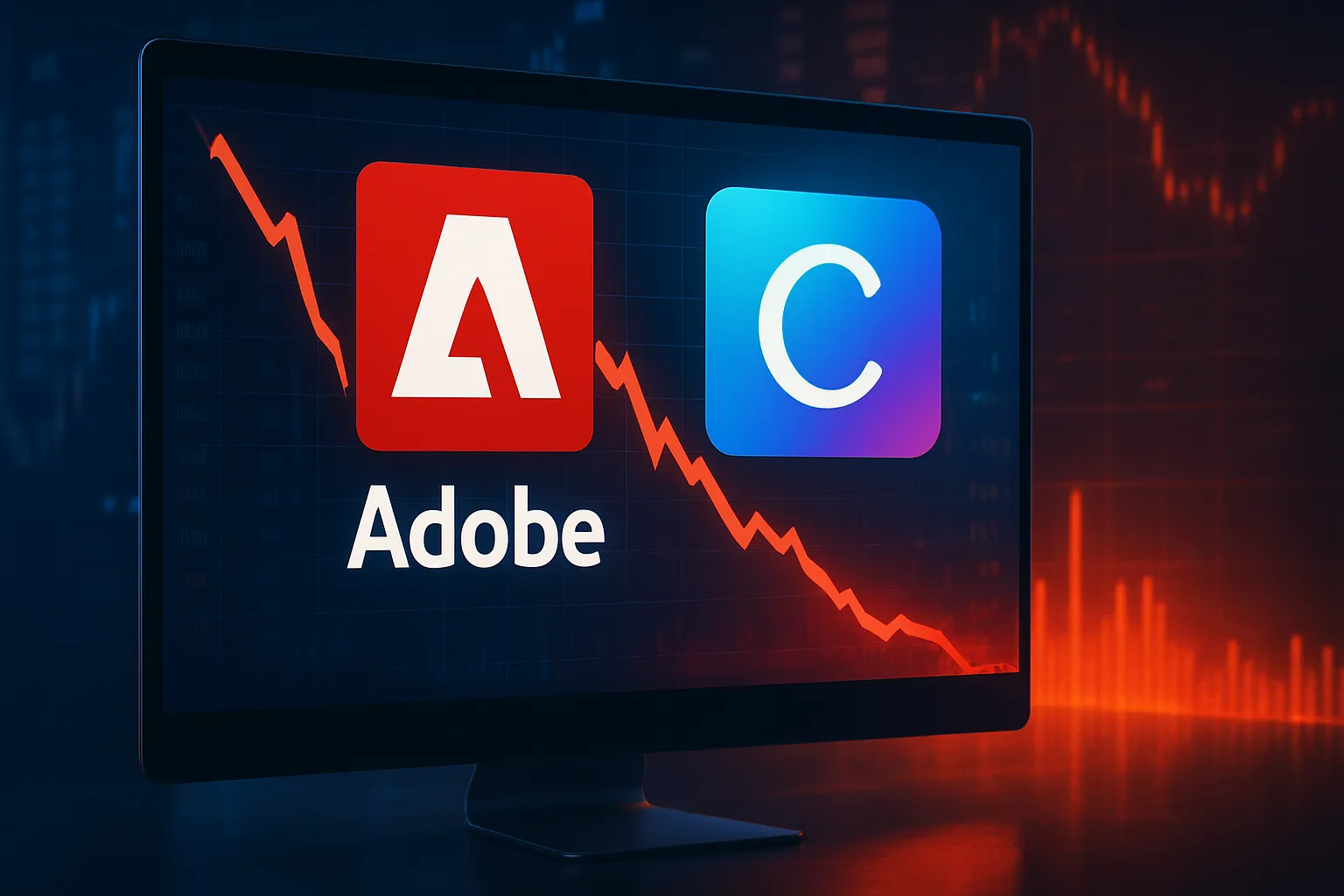 Adobe cae en bolsa tras el anuncio del Sistema Operativo de Canva