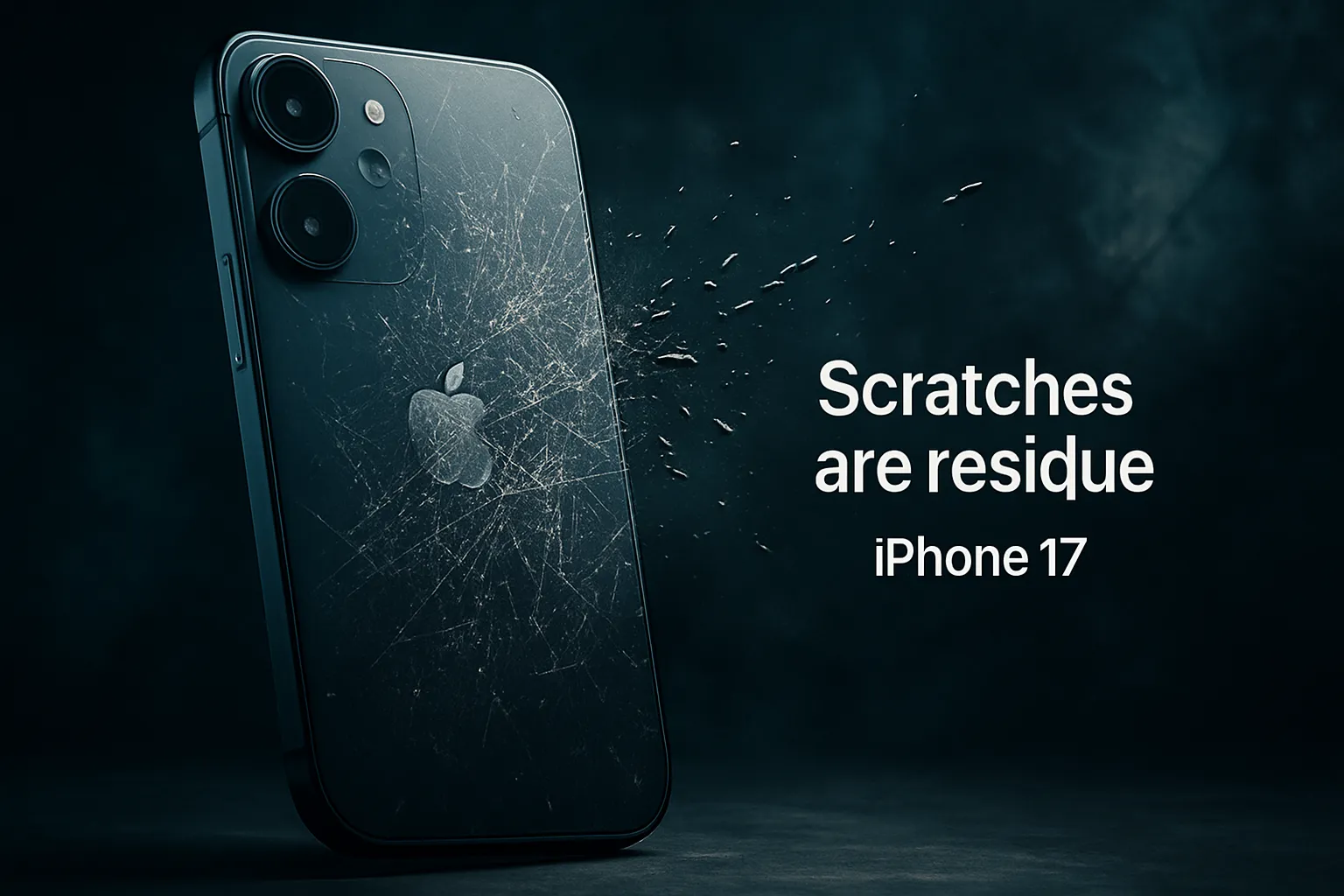 Apple dice que los rayones que se producen en el iphone 17 son residuos
