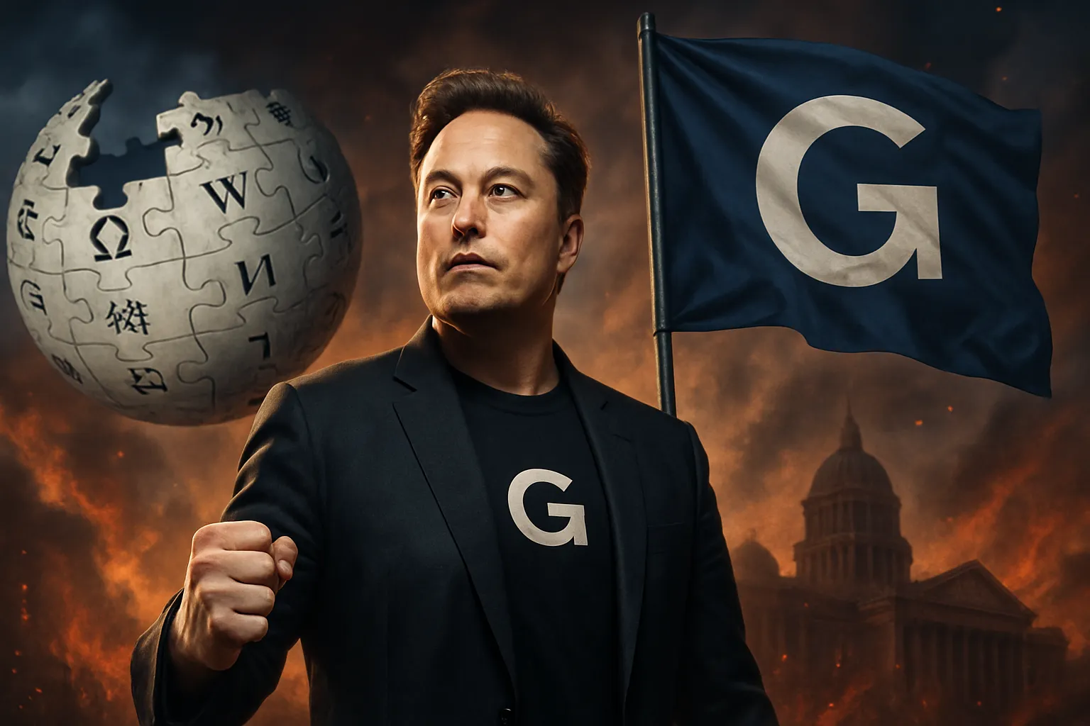 Elon Musk declara la guerra a Wikipedia: prepara su propia Grokipedia