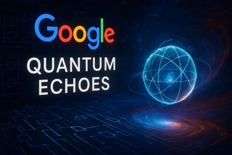Google presenta Quantum Echoes un nuevo algoritmo cuántico.