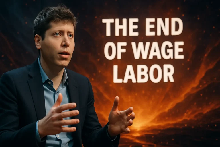 Sam Altman habla acerca del fin del trabajo asalariado