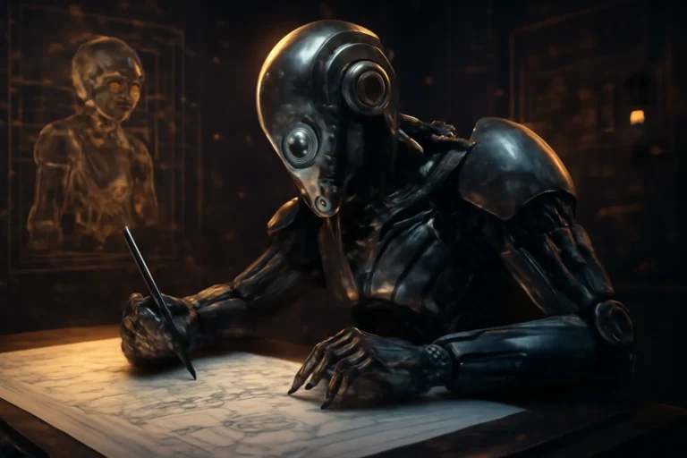 robot dibujo