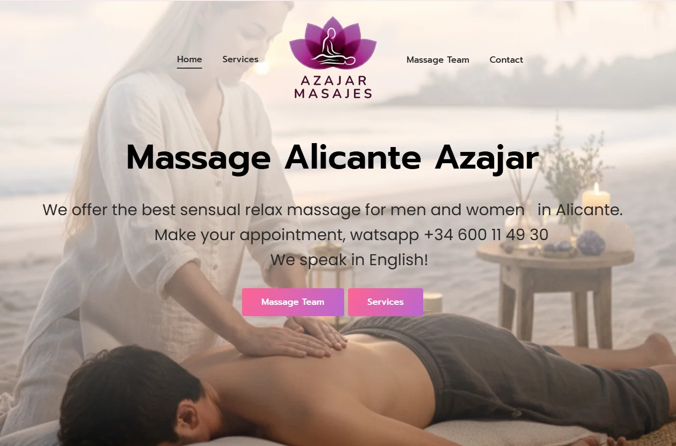 Caso de Éxito Diseño Web y Posicionamiento para Massage Alicante