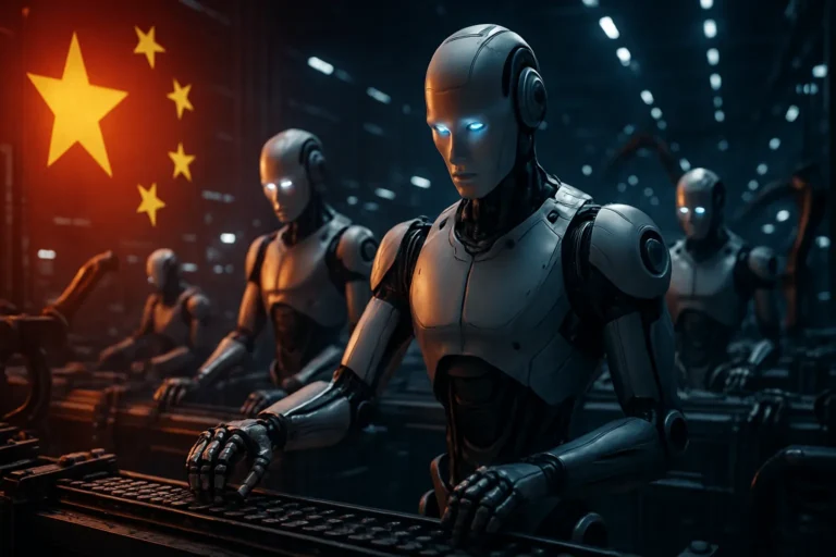China ya tiene 2 millones de robots con IA y alguna fábricas ya funcionan sin luz