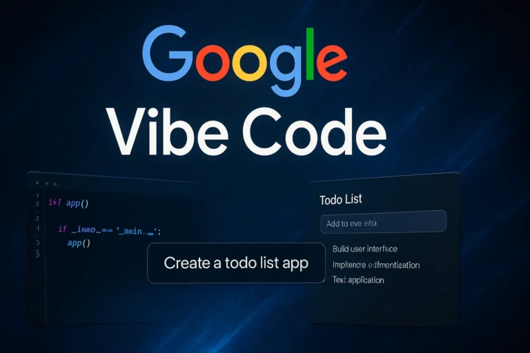 Google presenta Vibe Code, la nueva forma de construir aplicaciones completas con un simple prompt