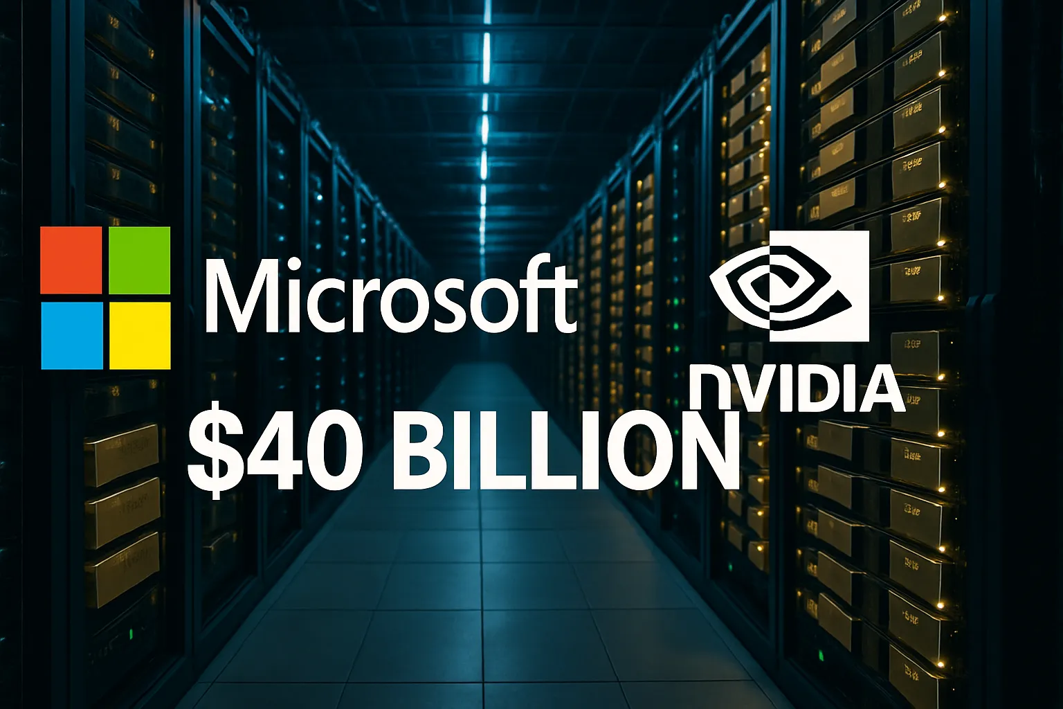 Microsoft invierte 40.000 millones en Nvidia para centros de datos