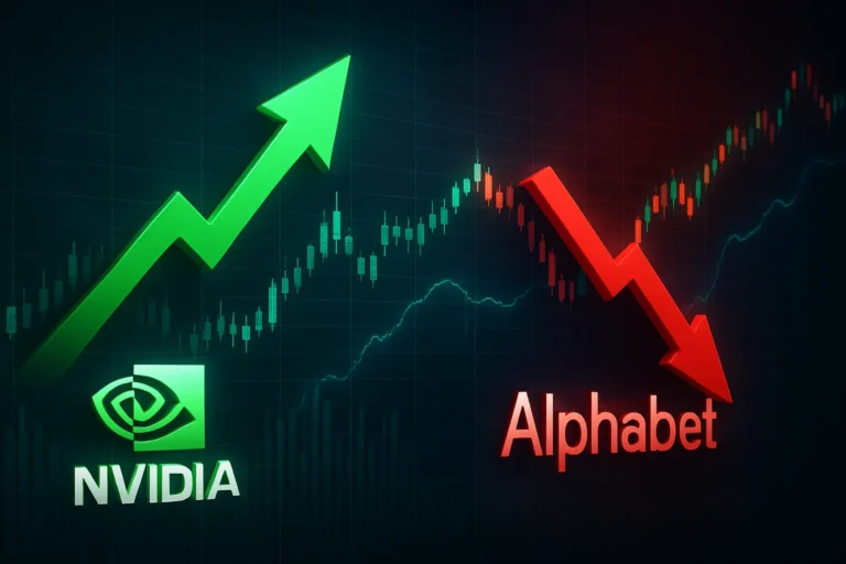Nvidia contra Alphabet en bolsa, ambas toman distancia