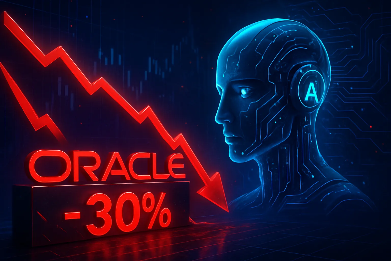 Oracle cae un 30% en bolsa tras apostarlo todo por la IA.