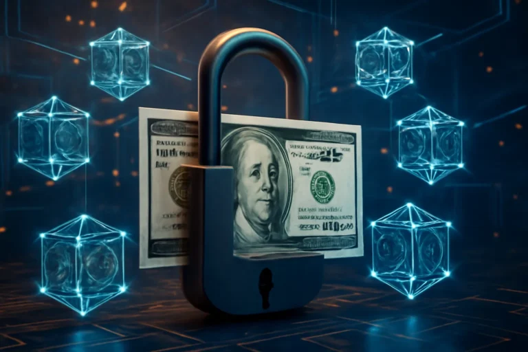 dinero bloqueado en blockchain