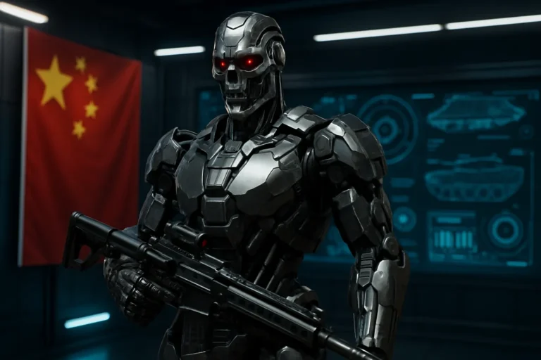 China presenta un robot terminator, hecho para el combate