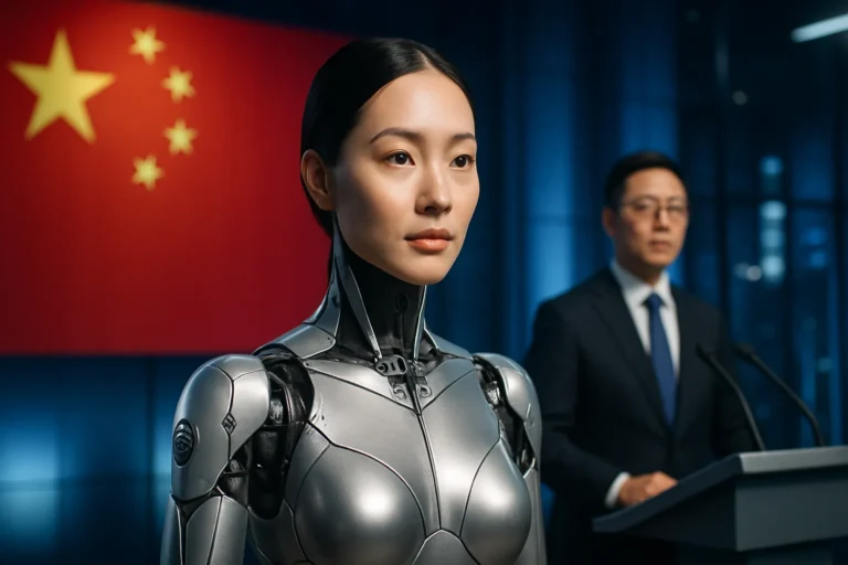 China sorprende al mundo con un robot humanoide femenino ultrarrealista y anuncia que quiere ponerlo a trabajar cuanto antes.