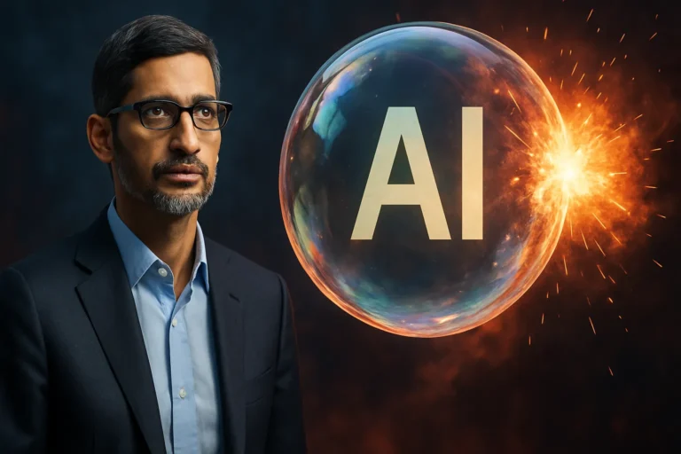 El CEO de Alphabet, Sundar Pichai, dice que si explota la burbuja de la IA, afectará a todas las empresas