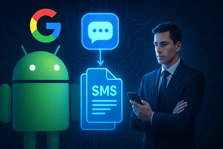 Google está poniendo Android RCS Archival, que comparte tus SMS con tu jefe