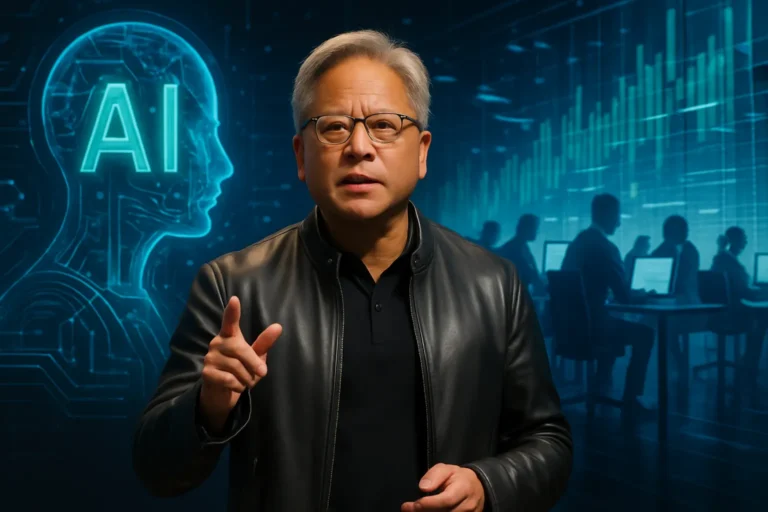 Jensen Huang, avisa que la IA no nos librará del trabajo, será al revés, estaremos más ocupados que nunca