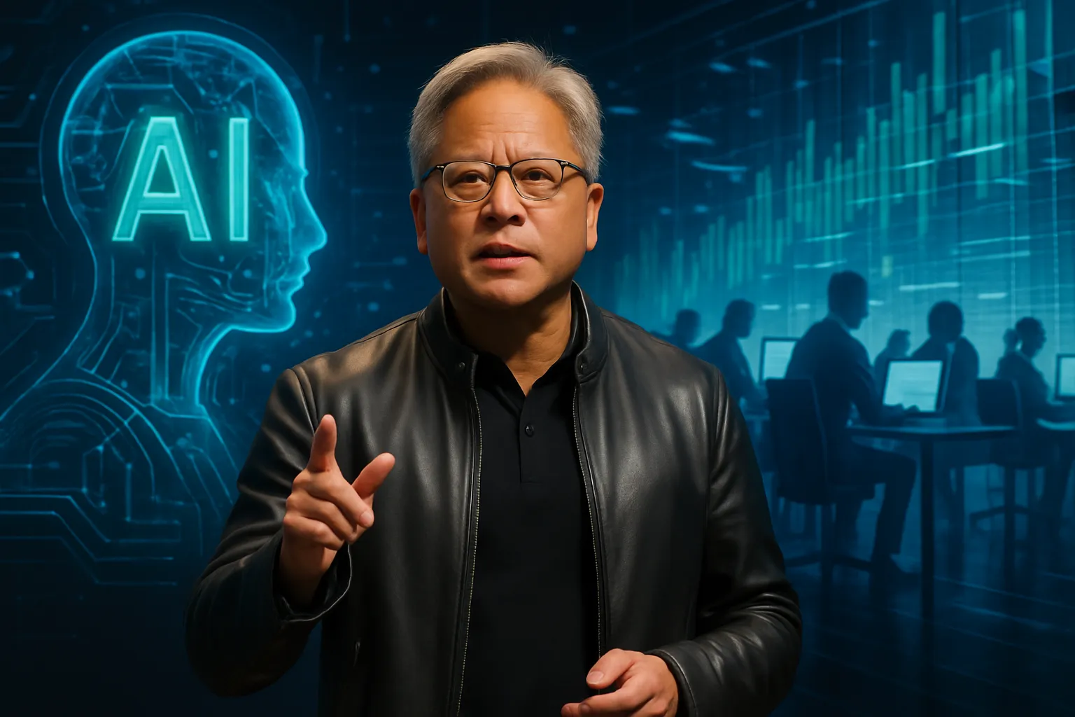 Jensen Huang, avisa que la IA no nos librará del trabajo, será al revés, estaremos más ocupados que nunca