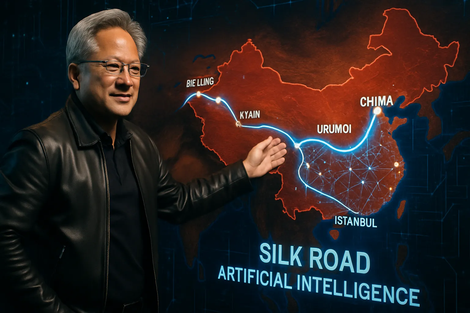 Jensen Huang se inventa la ruta de la seda IA para poder vender en china