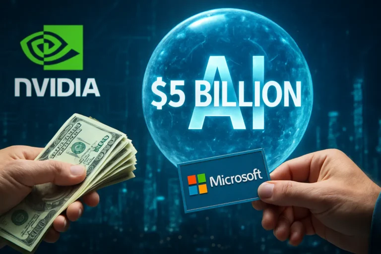 Nvidia compra 5.000 millones de dólares en acciones de Microsoft, la burbuja de la IA sigue creciendo