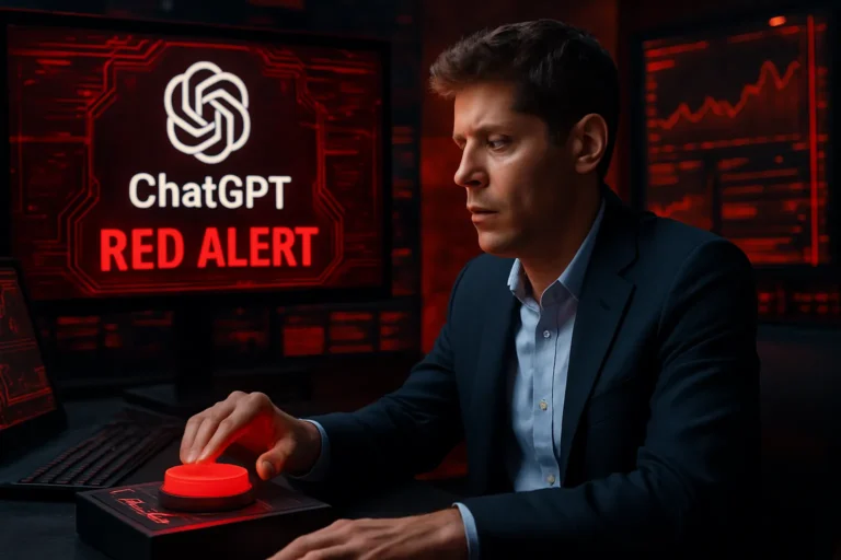 Sam Altman, activa el código Rojo para ChatGPT, acelerar mejoras para intentar frenar a Google