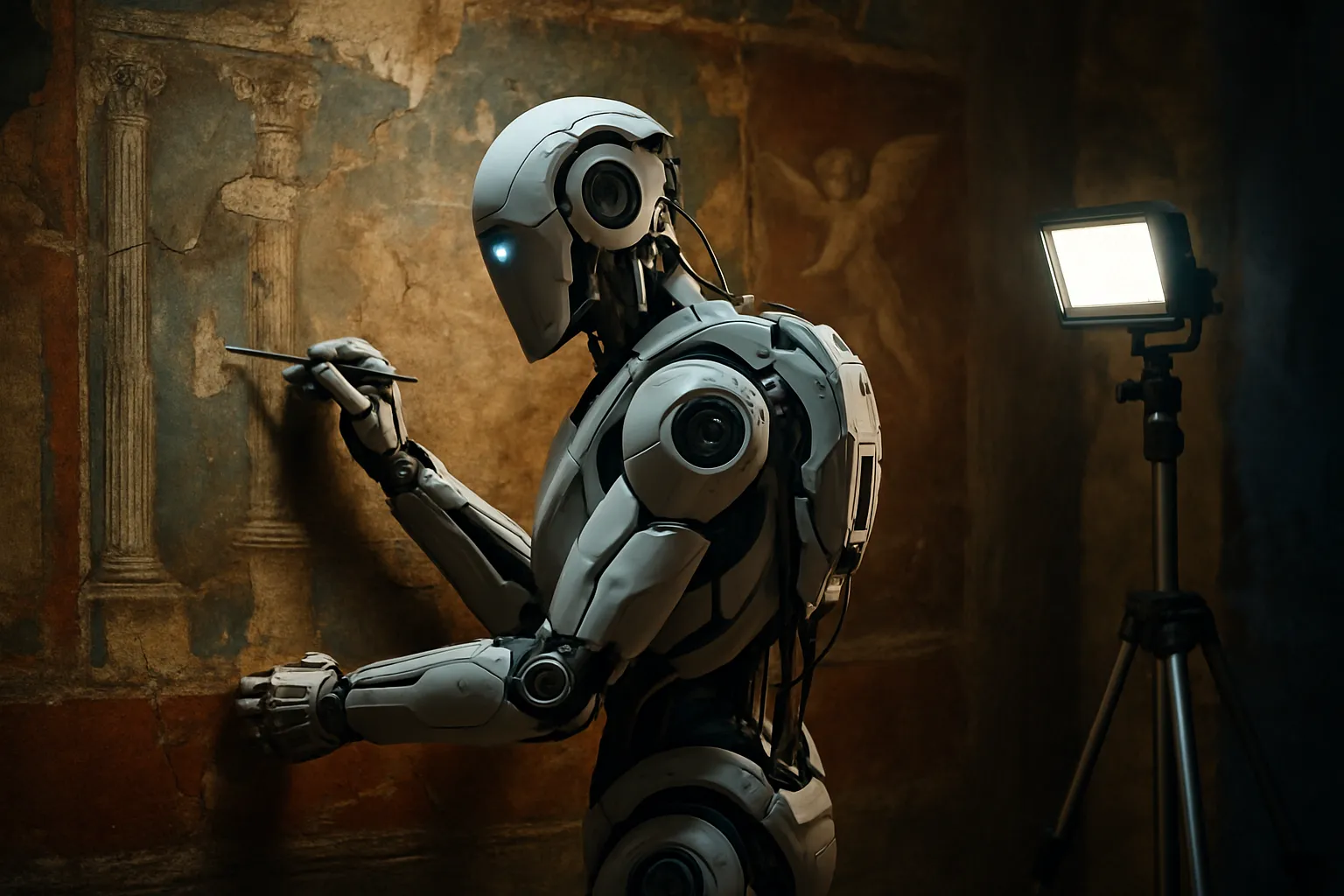 Un robot con IA para recomponer los frescos de pompeya