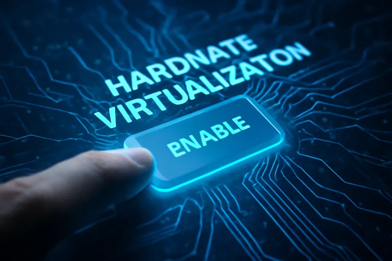 activar virtualización de hardware