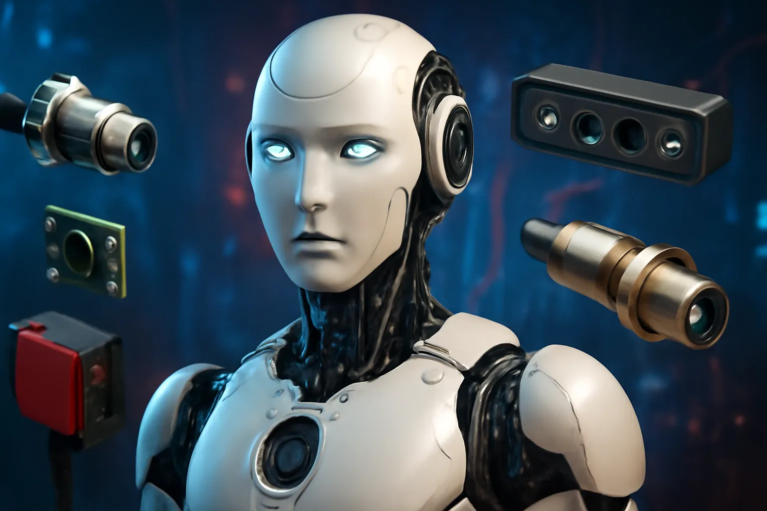 ¿Qué tipos de sensores usan los robots?