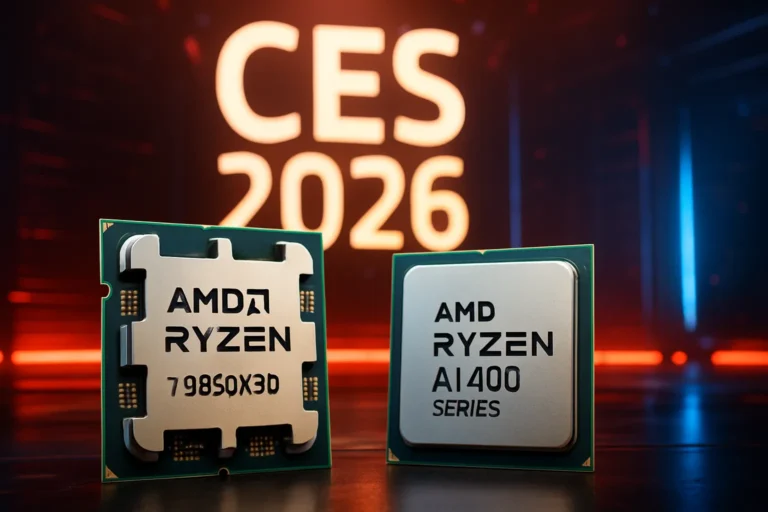 AMD lanza el Ryzen 7 9850X3D y la serie AI 400 en CES 2026