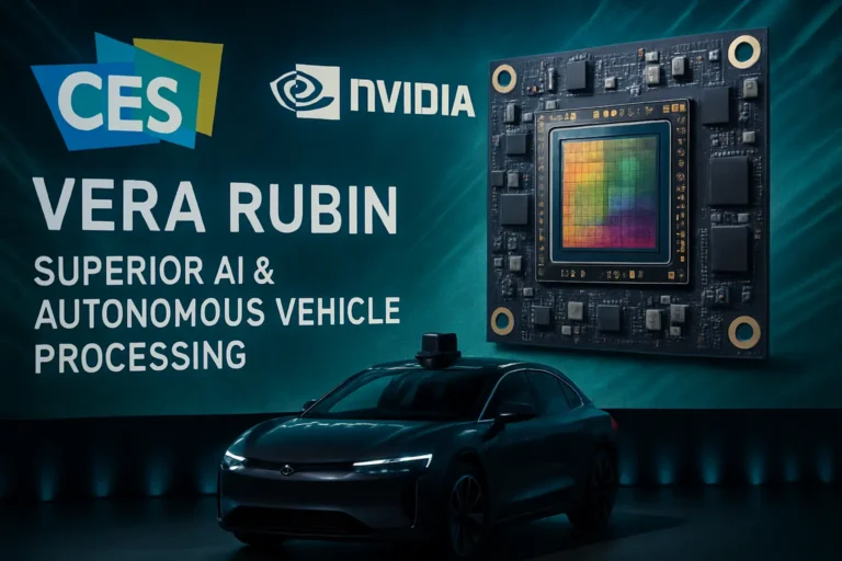 CES 2026: Nvidia lanza su arquitectura de chip Vera Rubin con potencia superior y AI para vehículos autónomos