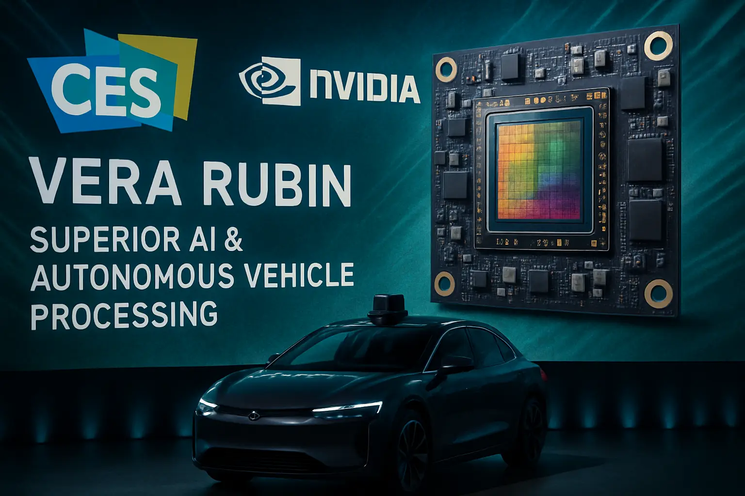 CES 2026: Nvidia lanza su arquitectura de chip Vera Rubin con potencia superior y AI para vehículos autónomos