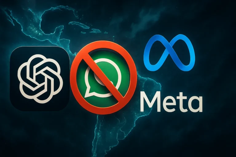 ChatGPT deja de funcionar en whatsapp, por ahora en Latinoamérica, debido a la política de Meta de solo su IA en whatsapp