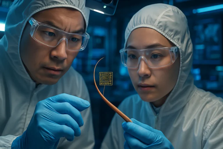 Científicos chinos reducen un chip al tamaño del pelo humano