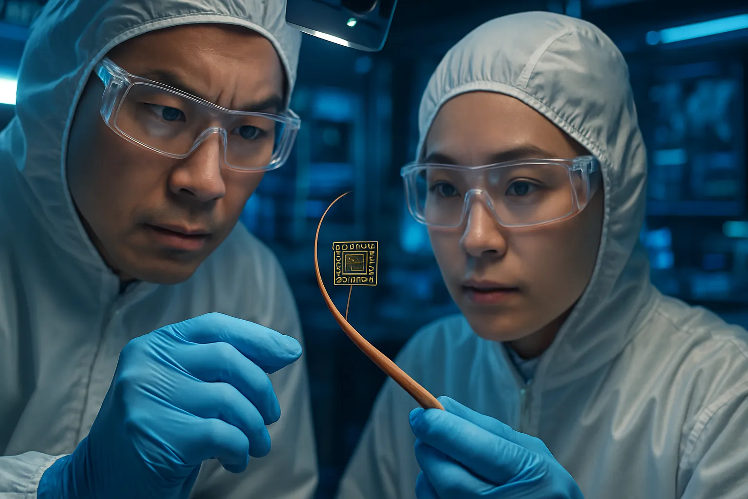 Científicos chinos reducen un chip al tamaño del pelo humano