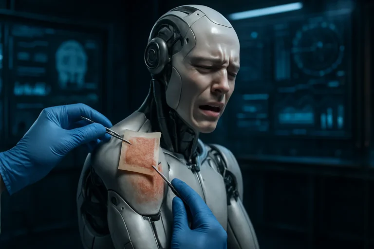 Desarrollan una nueva piel sintética para que robots humanoides sientan dolor