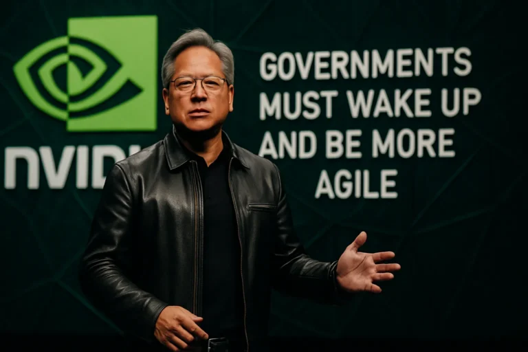 El lider de Nvidia dice que los gobiernos deben despertar y ser más ágiles