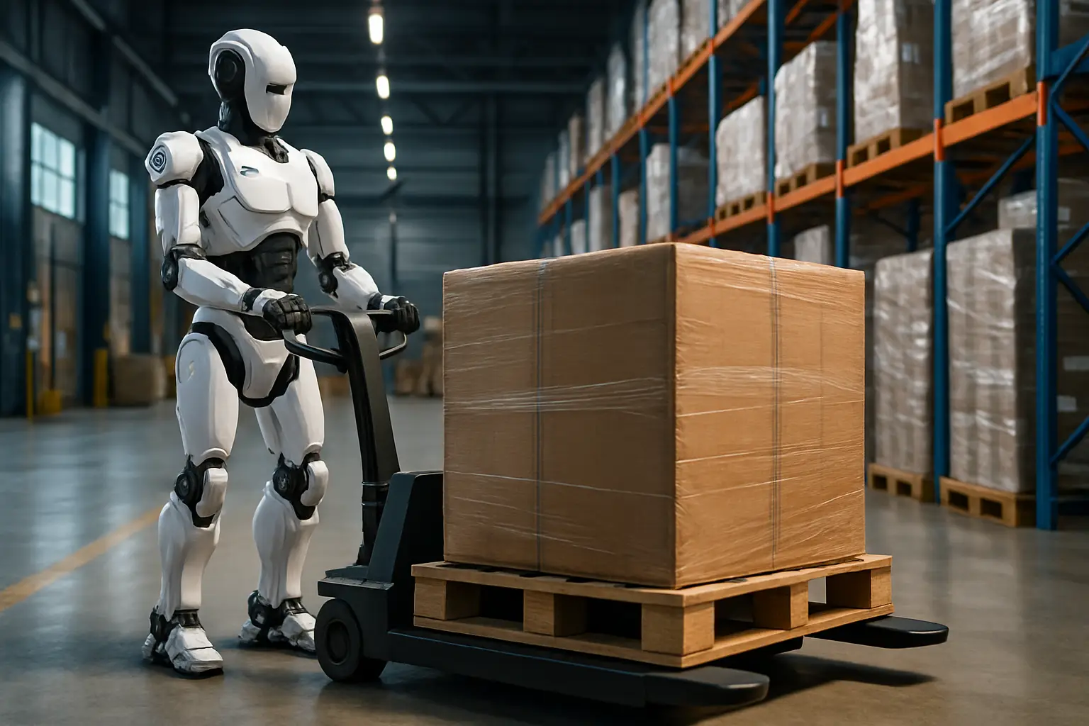 Europa desarrolla un robot para mover pales de más de 1000 kg y reemplazar a mozos de almacen