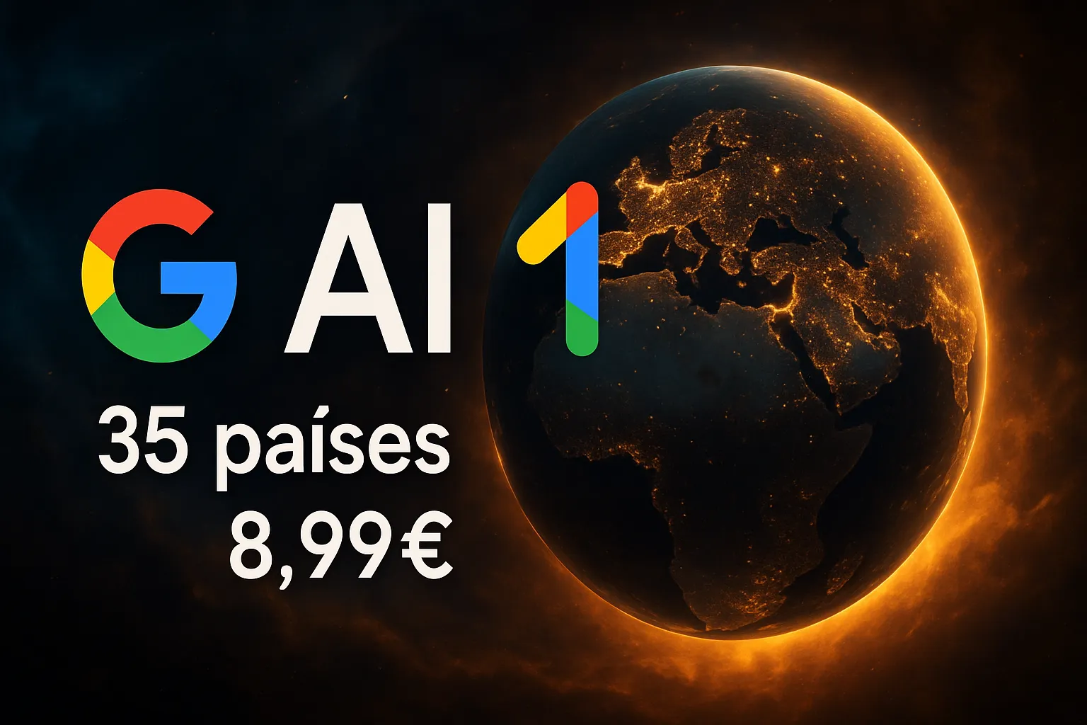 Google AI Plus llega a 35 países por 8,99€ incluido españa