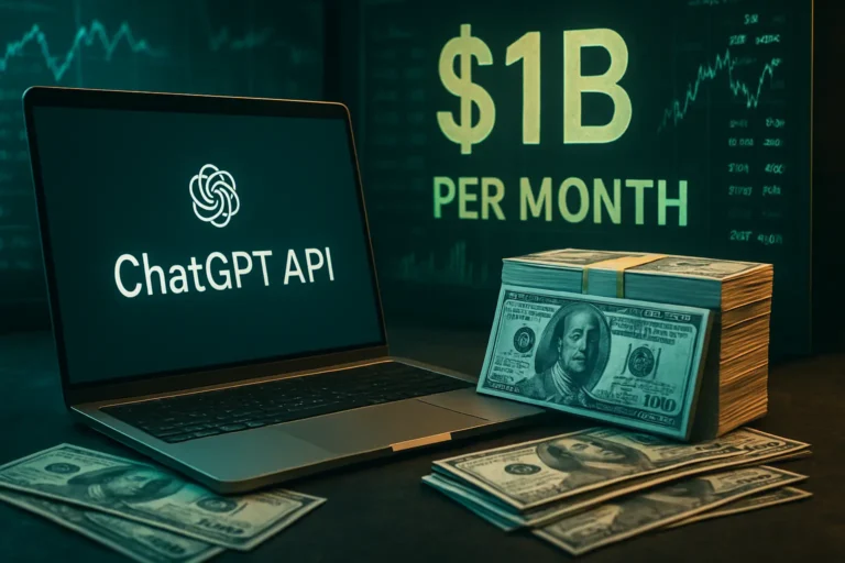 La API de ChatGPT ya factura mill millones al mes, el negocio secreto