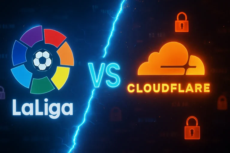 LaLiga Vs Cloudflare, la liga acuso a cloudflare de esconder web ilegales con legales en IPs compartidas