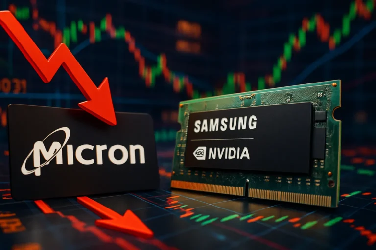 Micron cae en bolsa tras Samsung conseguir la certificación de memorias RAM de Nvidia