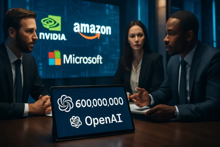 Nvidia, Amazon y Microsoft están negociando invertir 60.000 millones en OpenAI