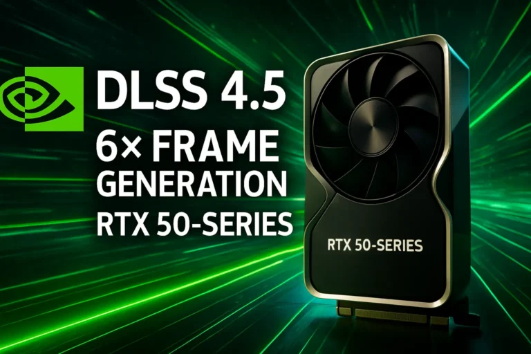 Nvidia presenta DLSS 4.5 con generación de 6× frames para GPUs RTX 50-Series